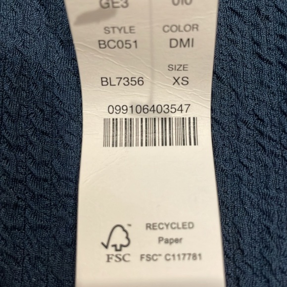 Jcrew high waisted high cut textured cheeky bikini bottom - Picture 6 of 6